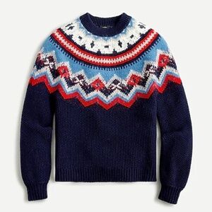 J. Crew Multicolor Fair Isle Sweater